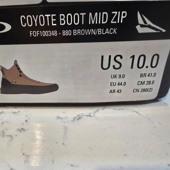 Oakley Coyote Mid Zip Boots - FOF100348-880 - Mens Size 10 Brown / Black NEW - Picture 11 of 11